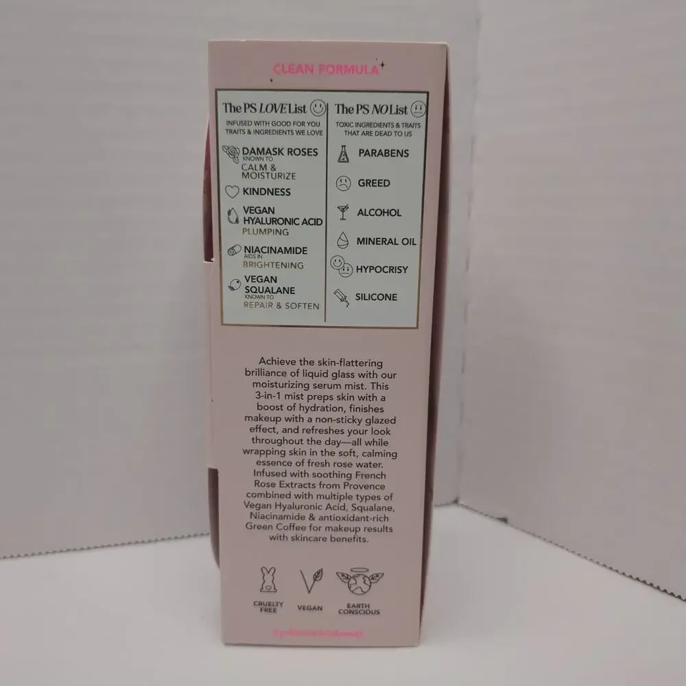 Polite Society French Rose Milk Moisturizing Glaze Mist 1.69oz New for Daily Use